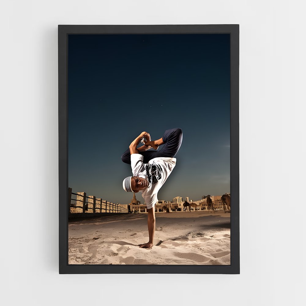 Poster Handstand sur le Sable – affiche Danse (vue 2)